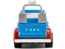 1956 Ford F-100 Pickup Truck with Tool Boxes and Ladders "Chevron" Blue and Red "Chevron Special Edition" Series 1 1/64 Diecast Model Car by Greenlight