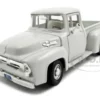 1956 Ford F-100 Pickup White 1/24 Diecast Car Model Motormax 73235