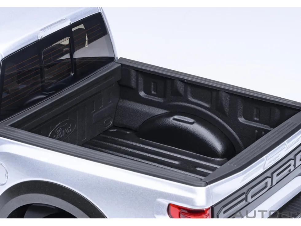 2019 Ford F-150 Raptor Pickup Truck Ingot Silver 1/18 Model Car by Autoart