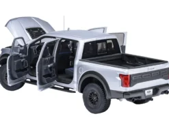 2019 Ford F-150 Raptor Pickup Truck Ingot Silver 1/18 Model Car by Autoart