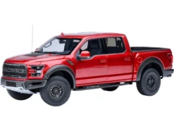 2019 Ford F-150 Raptor Pickup Truck Ruby Red Metallic 1/18 Model Car by Autoart