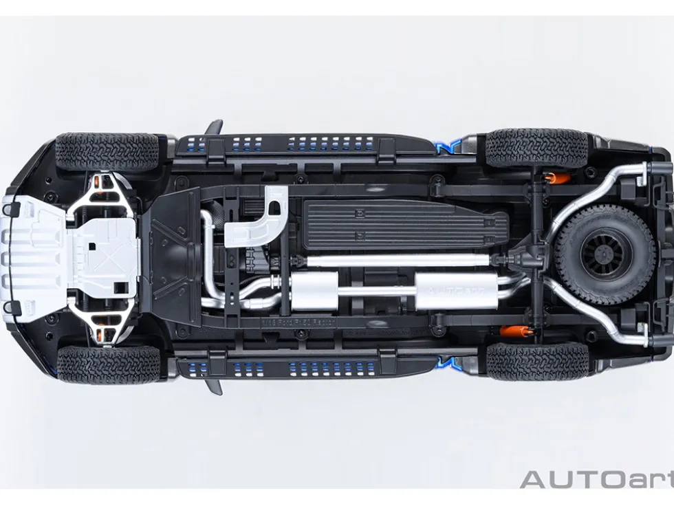 2019 Ford F-150 Raptor Pickup Truck Velocity Blue 1/18 Model Car by Autoart