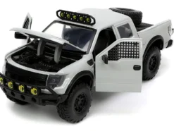 2011 Ford F-150 SVT Raptor Pickup Truck Light Gray with Extra Wheels