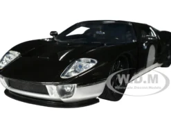 2005 Ford GT Black and Silver Bigtime Muscle Series 1/24 Diecast Model Car Jada 32705