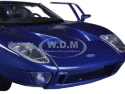 Ford GT Blue 1/24 Diecast Car Model Motormax 73297