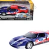 Ford GT Concept #58 Blue and Red with White Stripes "GT Racing" Series 1/24 Diecast Model Car by Motormax