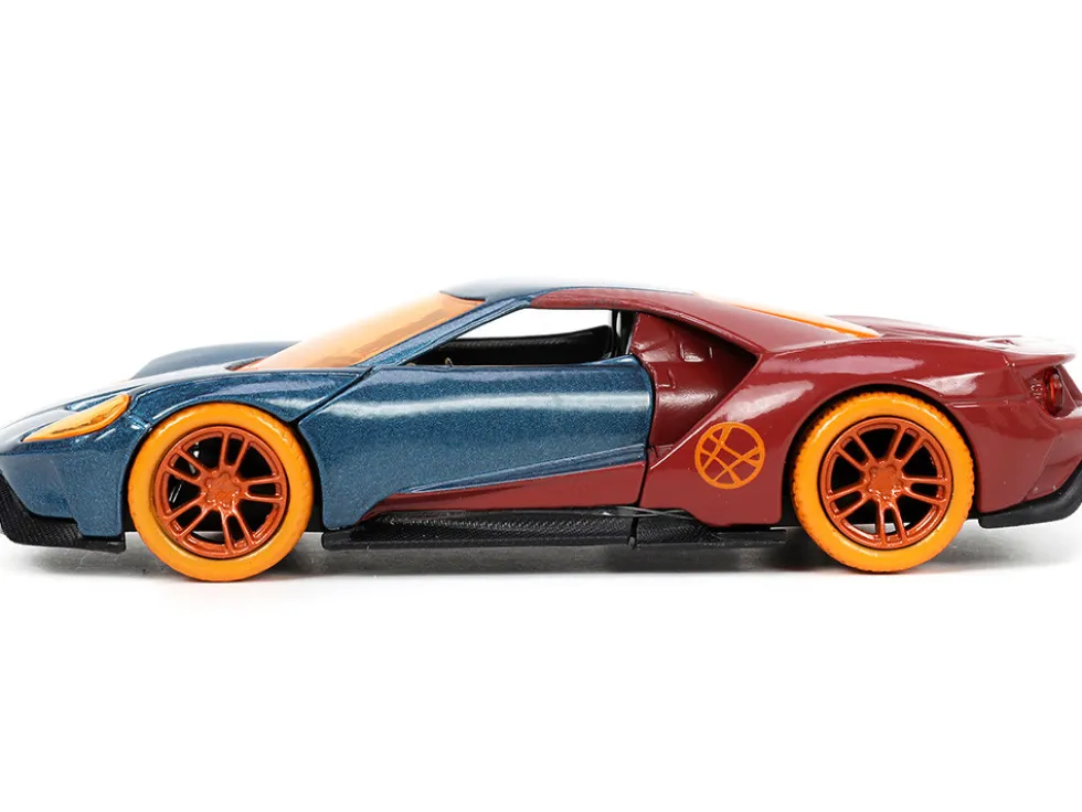 2017 Ford GT Doctor Strange Diecast Figurine Avengers Marvel Series Hollywood Rides 1/32 Diecast Model Car Jada 33360