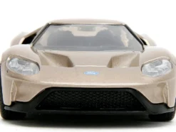 2017 Ford GT Gold Metallic with White Accents Pink Slips Series 1/32 Diecast Model Car Jada 34662