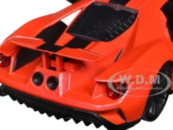 2017 Ford GT Light Red Metallic with Black Stripe Pink Slips Series 1/24 Diecast Model Car Jada 34657
