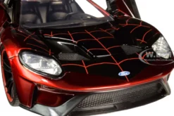 2017 Ford GT Miles Morales Diecast Figurine Spider Man Marvel Series 1/24 Diecast Model Car Jada 31190
