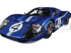 1967 Ford GT MK IV #4 Blue LeMans 24 Hours L.Ruby / D.Hulme 1/18 Diecast Model Car Shelby Collectibles SC426