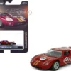 1965 Ford GT40 MK1 #25 Red Metallic with Gold Stripes "Collection" Series 1/64 Diecast Model Car by Majorette