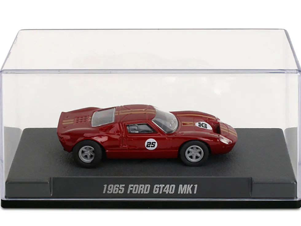 1965 Ford GT40 MK1 #25 Red Metallic with Gold Stripes "Collection" Series 1/64 Diecast Model Car by Majorette