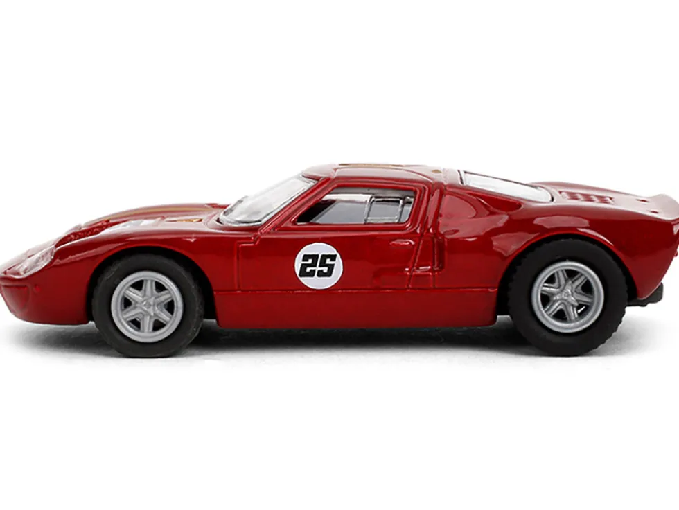 1965 Ford GT40 MK1 #25 Red Metallic with Gold Stripes "Collection" Series 1/64 Diecast Model Car by Majorette