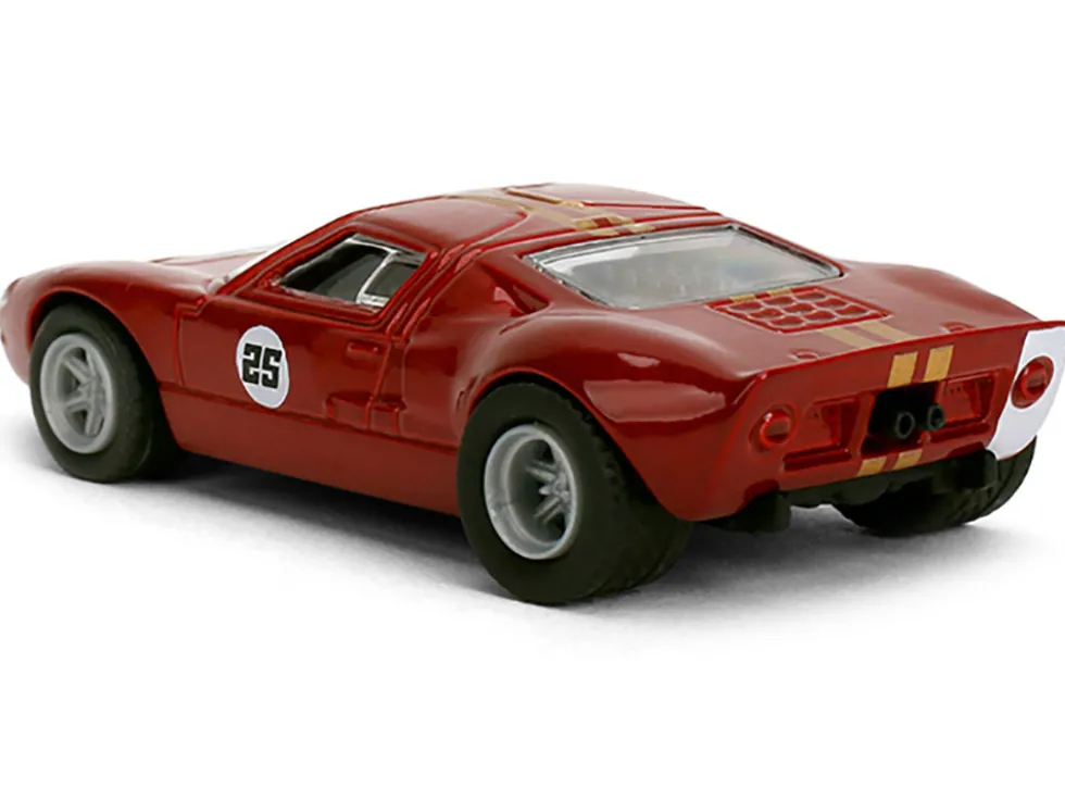 1965 Ford GT40 MK1 #25 Red Metallic with Gold Stripes "Collection" Series 1/64 Diecast Model Car by Majorette
