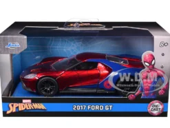2017 Ford GT Spider-Man Theme Marvel Series 1/32 Diecast Model Car Jada 30291