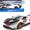 2021 Ford GT #98 White Heritage Edition 1/18 Diecast Model Car Maisto 31390