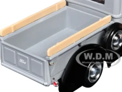 1942-47 Ford "Jailbar" Pickup Truck Gray and Black "Timeless Legends" Series 1/24 Diecast Model Car by Motormax