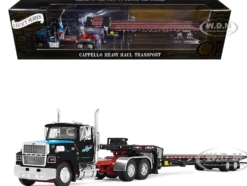 Ford LTL 9000 Day Cab and Landoll 440B-50CA Traveling Axle Trailer