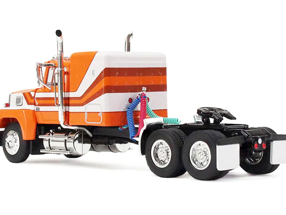 Ford LTL 9000 Trio Set (Two Day Cabs and One 60" Flat Top Sleeper) 1/64 Diecast Model by DCP/First Gear