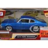 1974 Ford Maverick Blue Metallic Forgotten Classics Series 1/24 Diecast Model Car Motormax 73326bl