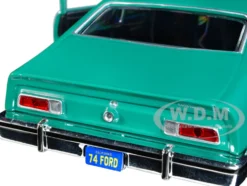 1974 Ford Maverick Grabber Green Black Stripes Forgotten Classics Series 1/24 Diecast Model Car Motormax 73332grn