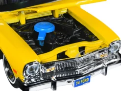 1974 Ford Maverick Yellow Forgotten Classics Series 1/24 Diecast Model Car Motormax 73326y