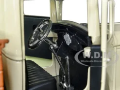 1931 Ford Model AA Pickup Truck Cream Black Platinum Collection Series 1/24 Diecast Model Car Motormax 79377
