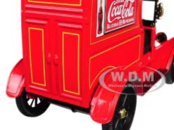 1917 Ford Model T Cargo Van Coca Cola Red Black Top 1/24 Diecast Model Car Motor City Classics 424917