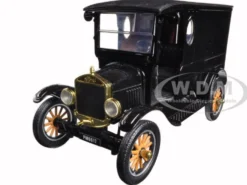 1925 Ford Model T Paddy Wagon Black 1/24 Diecast Model Car Motormax 79316