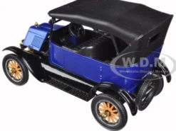 1925 Ford Model T Touring Blue 1/24 Diecast Model Car Motormax 79319