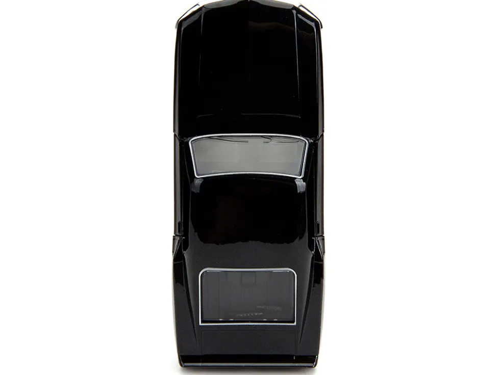 1969 Ford Mustang Black Metallic with Pink Stripes and Wheels Pink Slips Series 1/32 Diecast Model Car Jada 34853