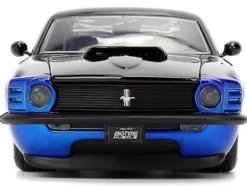 1970 Ford Mustang Boss 429 Black and Blue Metallic with Flames