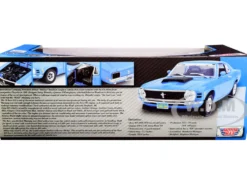 1970 Ford Mustang Boss 429 Blue Timeless Classics Series 1/18 Diecast Model Car Motormax 73154