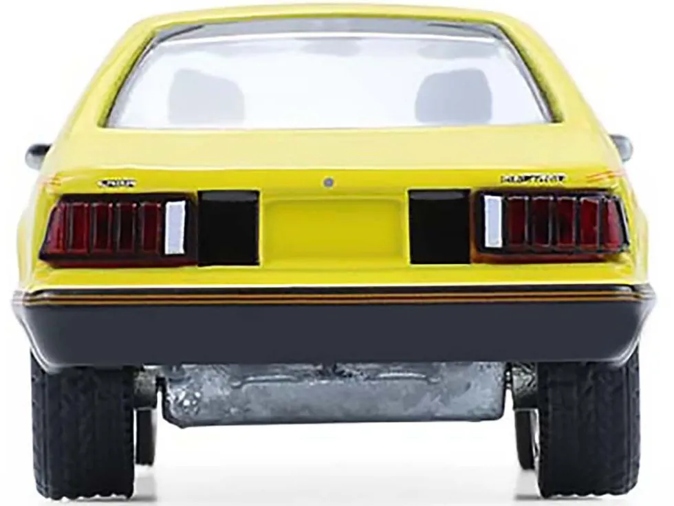 1979 Ford Mustang Cobra Fastback Bright Yellow with Cobra Good Graphics "GreenLight Muscle" Series 30 1/64 Diecast Model Car by Greenlight