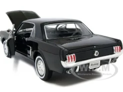 1964 1/2 Ford Mustang Coupe Hard Top Black 1/24 Diecast Model Car Welly 22451