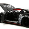 2024 Ford Mustang Dark Horse Black with White Top and "Mustang Horse Graphics" "Bigtime Muscle" Series 1/24 Diecast Model Car by Jada