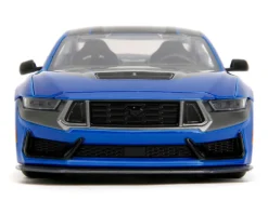 2024 Ford Mustang Dark Horse Blue Metallic with Black and Gray Stripes
