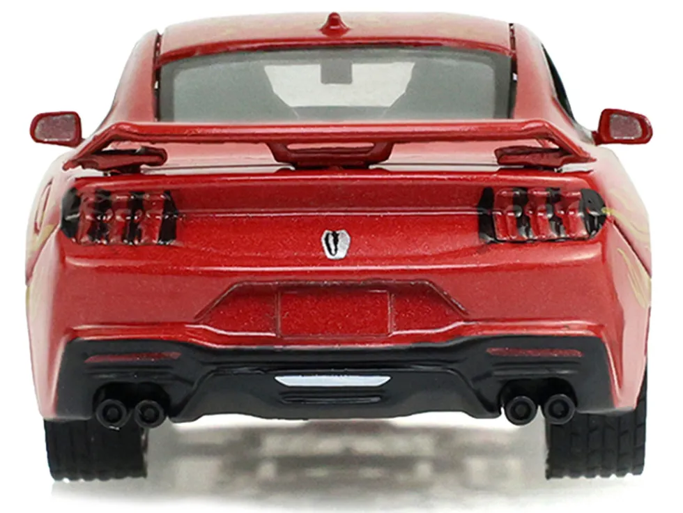 2024 Ford Mustang Dark Horse "Chinese Zodiac 2026 Year of the Horse" Red with Gold Graphics "Hobby Exclusive" Series 1/64 Diecast Model Car by Greenlight