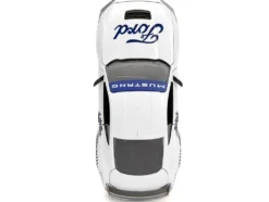 2024 Ford Mustang Dark House White with Mustang Horse Graphics Bigtime Muscle Series 1/24 Diecast Model Car Jada 35279
