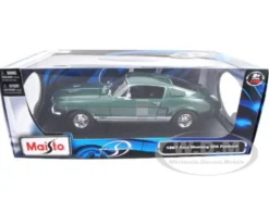 1967 Ford Mustang Fastback GTA Green 1/18 Diecast Model Car Maisto 31166