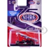 1969 Ford Mustang Funny Car "NHRA 75 Years" Red and White with Graphics Limited Edition to 3740 pieces Worldwide 1/64 Diecast Model Car by M2 Machines
