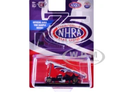 1969 Ford Mustang Funny Car "NHRA 75 Years" Red and White with Graphics Limited Edition to 3740 pieces Worldwide 1/64 Diecast Model Car by M2 Machines