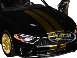 2018 Ford Mustang GT 5.0 Black with Gold Stripes and Graphics 