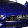 2018 Ford Mustang GT 5.0 Blue Black Wheels 1/24 Diecast Model Car Motormax 79352
