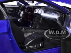 2015 Ford Mustang GT 5.0 Blue Metallic "NEX Models" Series 1/24 Diecast Model Car by Welly