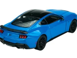 2024 Ford Mustang GT 5.0 Blue with Black Top "NEX Models" Series 1/25 Diecast Model Car by Welly