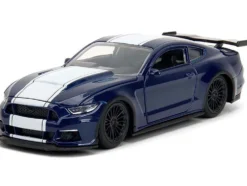 2016 Ford Mustang GT Dark Blue Metallic with White Stripe