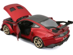 2025 Ford Mustang GTD Red Metallic with Black Top "Special Edition" Series 1/18 Diecast Model Car by Maisto