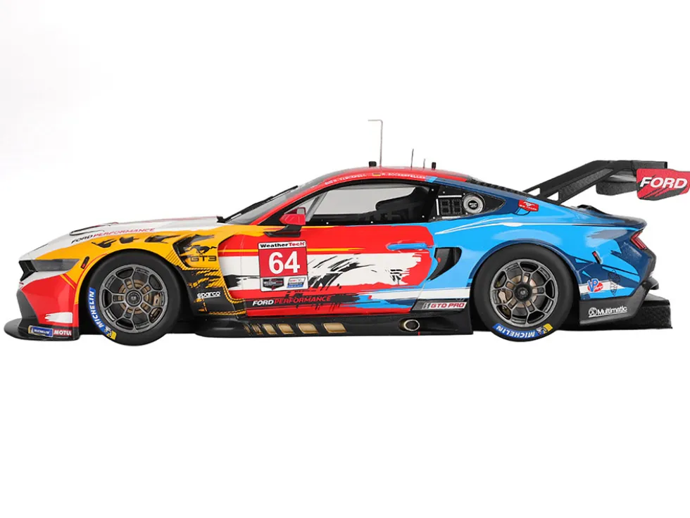 Ford Mustang GT3 #64 Mike Rockenfeller - Harry Tincknell "Ford Multimatic Motorsports" "Motul Course de Monterey - Laguna Seca" (2024) 1/18 Model Car by Top Speed